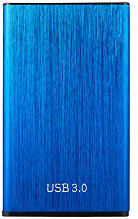 Disque Dur Externe Portable Stockage De Sauvegarde sur Disque Dur USB 3.0 - Disque Dur Externe Mobile 500 Go - pour PC, Mac, Ordinateur De Bureau, Ordinateur Portable, Windows, Linux,Bleu,2TB