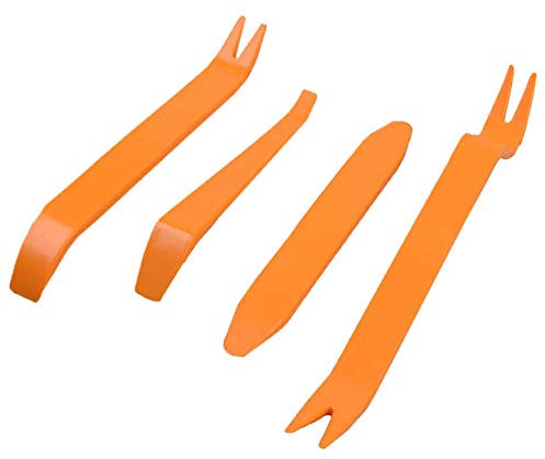 XINGSUI Outil de Pied de biche en Plastique de Panneau d'autoradio 4 pièces, Outil de Suppression Audio, utilisé pour la Modification Audio du Panneau de Porte de Retrait de Tableau de Bord