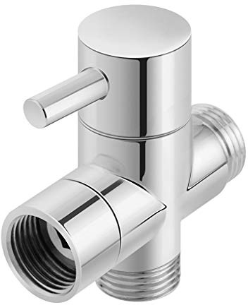 Valvola deviatrice braccio doccia in ottone cromato 1/2 7/8 adattatore a T valvola a 3 vie per bagno soffione doccia deviatore vasca WC bidet spruzzatore sistema doccia parte di ricambio (colore: 7