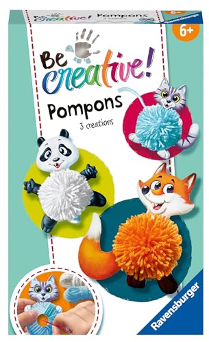 Ravensburger 18429 Be Creative - Animaux à pompons - Bricolage - Pour enfants à partir de 6 ans