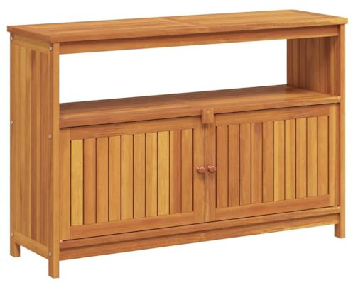vidaXL Tuinwandtafel 110x35x75 cm massief acaciahout
