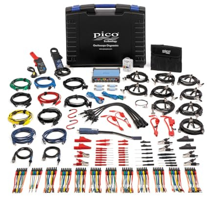 Pico Technology PicoScope 4823 Automotive Oscilloscope 8 channel USB Digital Diagnostic PC Scope Kit with PS7 software, probes and adapters