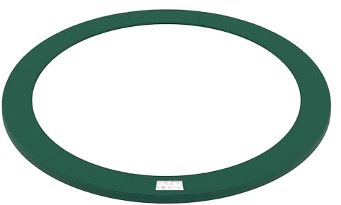 SONGMICS Studsmatta skyddskudde, reservsäkerhetskudde, diameter 427 cm, bredd 30 cm, UV-beständig, rivskydd, kantskydd, djungelgrön STP141C01