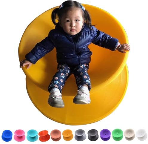 Chaise Pivotante Siège de Rotation à 360 Degrés pour Enfants, Meuble de Salon pour La Rotation, Fauteuil Inclinable Gyroscopique D'entraînement à L'équilibre, Jouets Sensoriels Sportifs, 13 Couleurs (