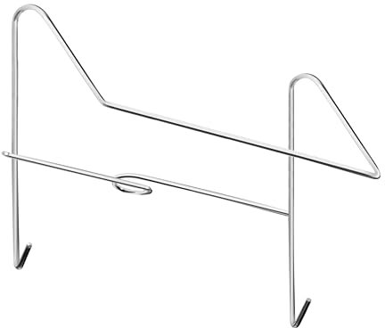 AIESI® Supporto reggi sacche urina universale in acciaio inox, Gancio porta sacca da letto, Garanzia Italia 24 mesi