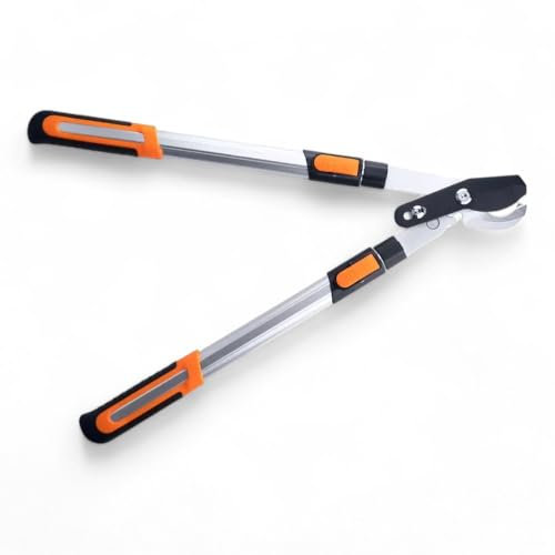 Briconess.com Troncarami a battente telescopico lunghezza regolabile 65-87 cm lama in acciaio ideale per potatura giardino