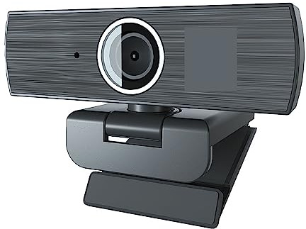 AUBEST Cámara Web, 4K UHD 4MP 8X Zoom USB Webcam for PC Laptop 60fps Smooth Camera for reuniones de Negocios Enseñanza en línea Boardcast Webcam