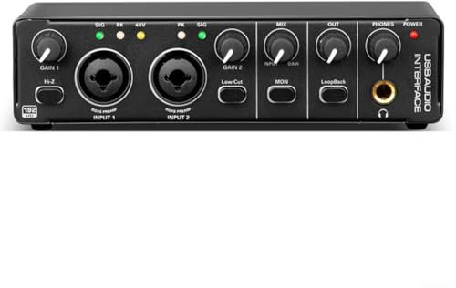 Tarjeta de sonido de grabación de estudio fácil de usar, interfaz de audio para guitarra en vivo