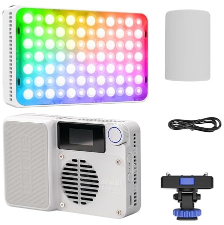Amaran Ace 25c RGB Video Light,25W On Camera Light CCT 2300K-10000K | Up to 5,908 lux@0.5m,Rechargeable Battery and PD Charging,Magnetic,App Control for Vlog,Photography,Videographer