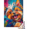 Yorkshire Terrier Jigsaw Puzzles Puzzles for Adults Kids. 1000 Pieces Great Gifts Challenge Toy Educational Game Home Decoration for Educational Games Gifts 1000pcs (75x50cm)