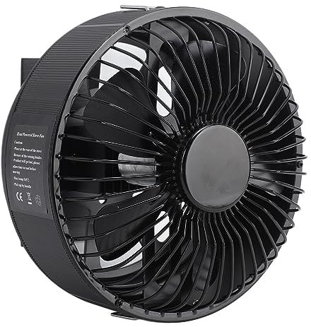 Ventilateur de Poêle en Bois, Ventilateur de Chauffage Chauffeur de Poêle Alimentée Ventilateur de Poêle en Bois Ventilateur de Poêle en Bois Chauffant à Gaz/Bûche
