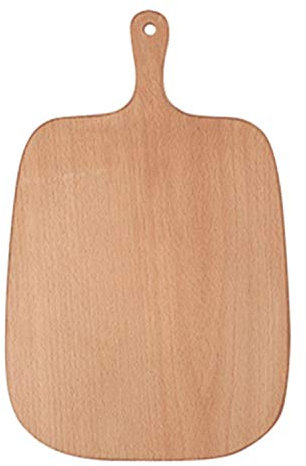 XSMYdpuk Tagliere per antipasti/Paletta da Portata in Legno, Tagliere per Frutta con Manico, Tagliere Nordico in Legno di faggio, taglieri in Legno 33x19x1,5 cm