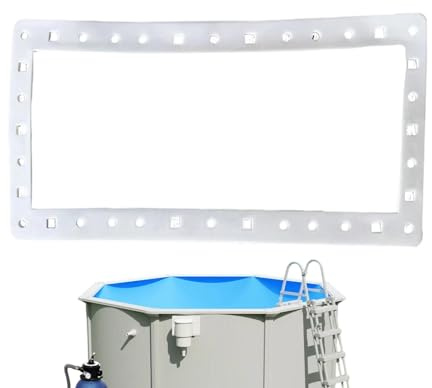 Joints Skimmer Piscine Et Joints - Large Ouverture Joint Skimmer Piscine Entrée,Panneau Latéral Double Flexible Accessoires pour Piscine Rechange Murs Automatiques