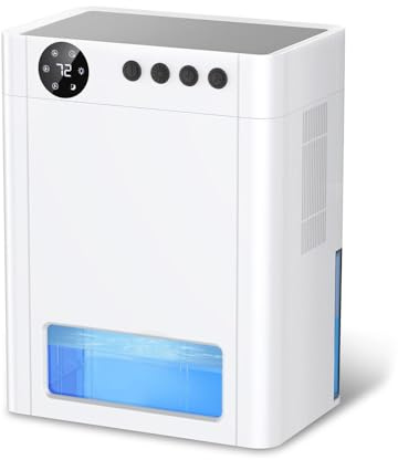 Dehumidifiers for Home, 4200ml Dehumidifier for Bedroom with 2 Working Mode, 72 Hours Timer, 7 Color Lights, Quiet Dehumidifiers for Bathroom Drying Clothes