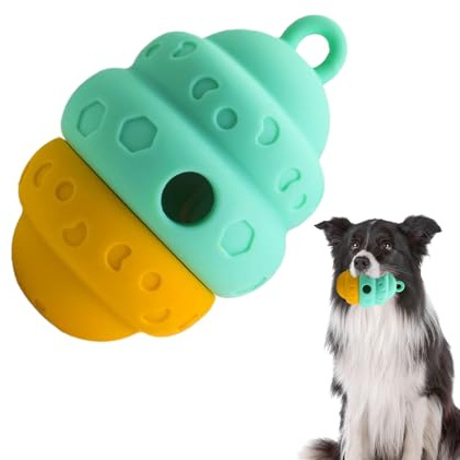 Giocattolo per cani per rallentare l'alimentazione, alimentazione lenta, palla da gioco – cibo gioco di ricerca per giochi da masticare, ricerca di cibo e noia, con materiale in silicone per