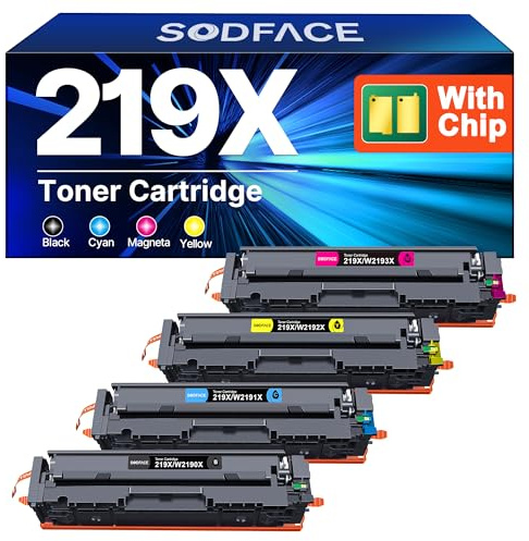 219X Kompatibel für HP 219X für HP Color LaserJet Pro MFP 3202FDWG Toner | Kompatibel für HP Color LaserJet Pro MFP 3302SDW 3302FDN 3302FDW 3302FDNG 3302FDWG 3302SDWG 3202DN Toner 219X Mit Chip