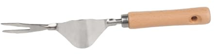 BESTonZON 2 pièces Outil Jardinage Désherbeur Manuel Acier Inoxydable Transplantation Pelouse pour Racines Profondes