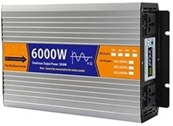 Transformateur Convertisseur Tension 8000 W 6000 W DC 12 V/24 V vers AC 110 V 220 V 50 Hz 60 Hz Convertisseur Puissance Onduleur LED Solaire Onduleur Sinusoïdal Pur(48V,110V-120V 60HZ,6000W)