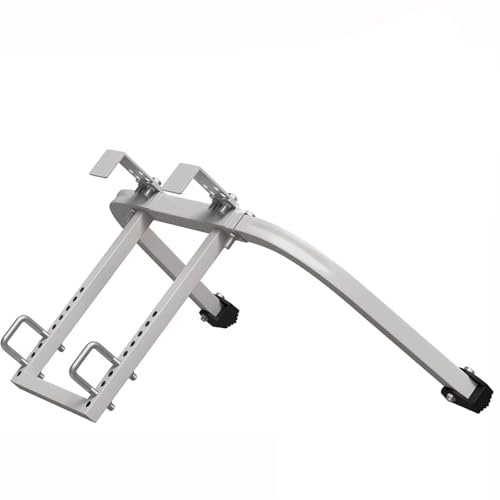 Estabilizador de escalera de acero resistente con almohadilla de goma antideslizante, gancho de techo seguro y brazos de separación para escalada segura, ideal para pintura y trabajo en la pared