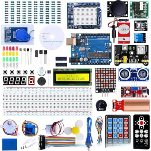 NEIQIUWING Pour Arduino - Kit de démarrage compatible R3 pour MEGA328 - Kit d'apprentissage compatible