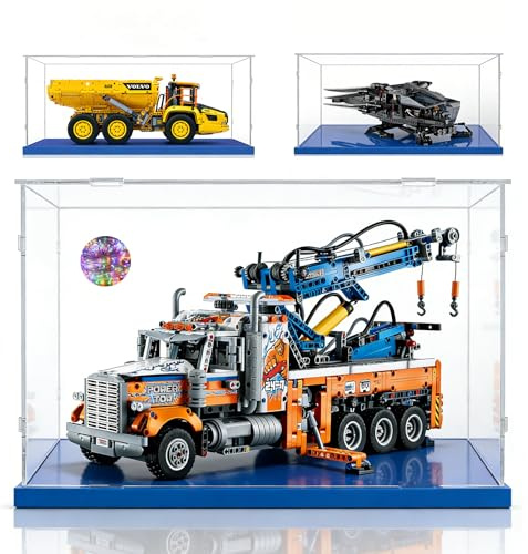 Vitrina para Lego 10327 Icons Dune Atreides Royal Ornithopter,Grande Caja Exhibición Acrílico Transparente Antipolvo para 42128 42114 Coleccion(65x25x30)