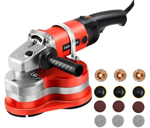 Máquina Lijadora De Hormigón Multifunción, Pulidora De Suelos Y Amoladora Profesional, Ideal Para Lijado De Mármol, Cemento Y Terrazo