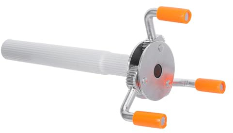 Toddmomy Melder Entfernungswerkzeug mit Dreieckigem Klauenkopf 25cm Stange Aluminiumlegierung Werkzeug zur Montage und Demontage von Rauchmeldern an Hohen Decken ohne Leiter