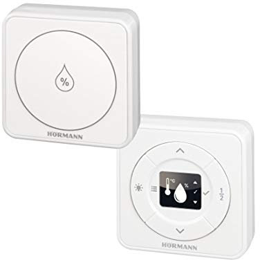 Hörmann HKSI & HKSA Klima-Sensor Kit bestehend aus Feuchtigkeitssensor und Temperatursensor für Garagentorantrieb SupraMatic. Mit integriertem Innentaster