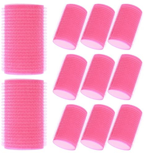 OSALADI 12 Stück Selbstklebende Schwamm Lockenwickler Haarstyling Roller Für Frauen Leicht Zu Tragen Lockenmacher Für Nasses Und Trockenes Haar Effektives Haarstyling Tool