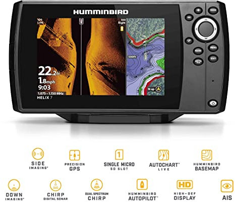 HUMMINBIRD Unisex-Adult NS-853 Helix 7 Chirp SI GPS G4, Multicolor, Standard