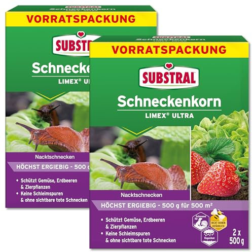 Substral Vorratspackung 2x (2x500 g) Schneckenkorn Limex Ultra Vorteilspackung