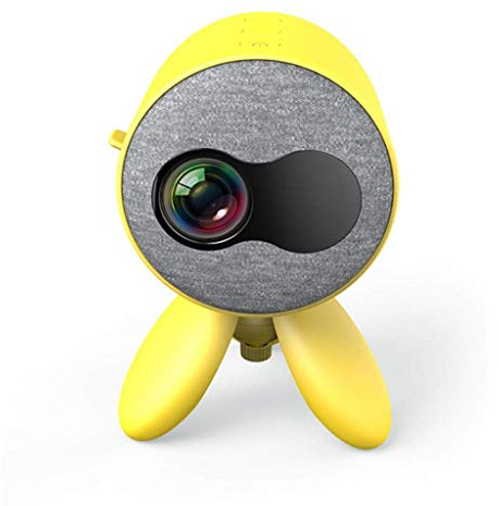 Mini proyector portátil para niños, proyector de cine en casa pequeño 3D, proyector 1080P compatible con teléfono móvil (color: blanco) (blanco) pequeño regalo