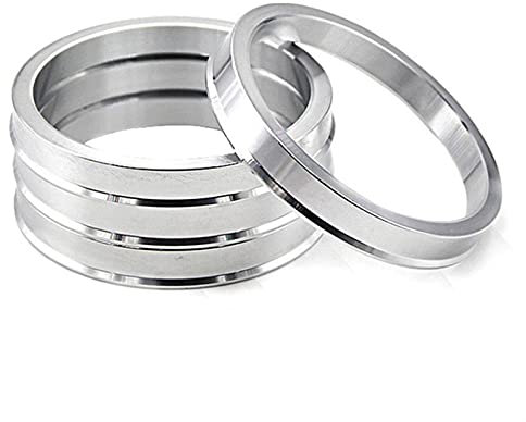 Zentrierringe,Radnaben-Zentrierringe 4 stücke Aluminiumrad Spacer Hub Zentren Ringe Radbohrung 54.1/56.1/56.6/57.1/60.1/63.4/64.1/60.1/63.4/64.1/65.1/66.1/66.6/67.1mm(64.1-66