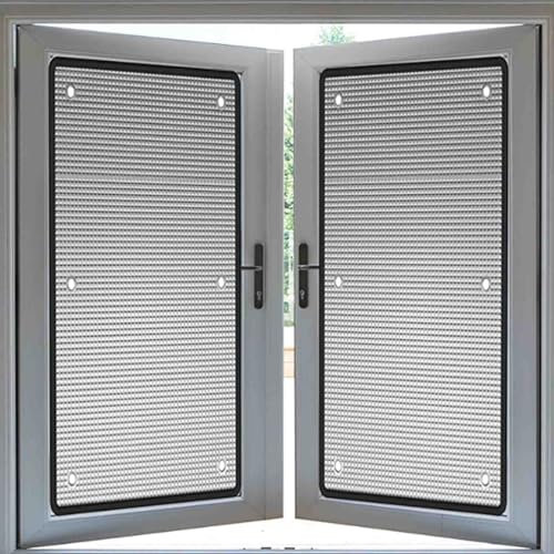 Wärmereflektierende Fensterfolie, totale Verdunkelungsfolie, Fenstertönung mit UV-Schutz, Fenstertönung mit Sichtschutz, für Schlafzimmerglas/Dachfenster, Balkon, Küchenglas, 50 x 100 cm (80