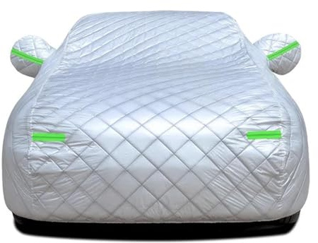 Vollgarage Autoplane Wasserdichte Autoabdeckungen, Hagelsichere Abdeckung, Markise, Schützende Vollaußen-Außenwindschutzscheibe, Fahrzeuge, Regen, Universelle Auto-Außenhülle(B,XXL)