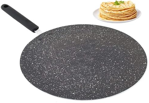 U HOME Premium Non-Stick Concave Tawa 26cm, Perfect for Roti, Dosa, Pancakes, and More | Durable and Easy-to-Clean | Compatible with Gas & Electric Stoves