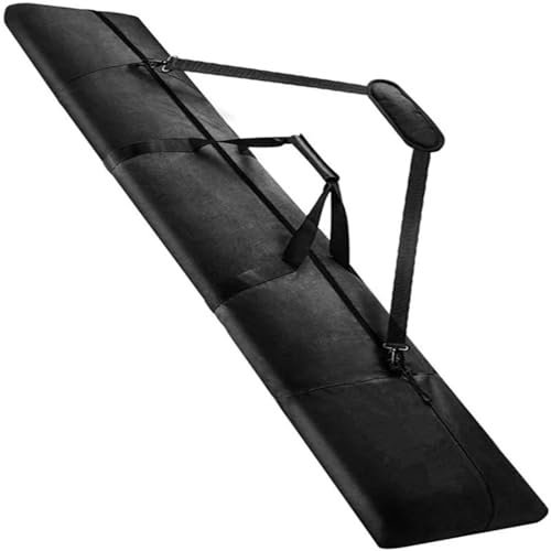 RLVYTA Skitasche Snowboardtasche bis 200 cm längenverstellbar| wasserdichte Skitasche mit ergonomischen Griffen Ski Bag(166 x 47cm)