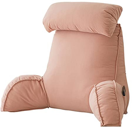 Extra großes Lesekissen mit abnehmbarer Nackenstütze, Rückenlehne und Lendenwirbelstützkissen zum Sitzen, Lesen oder Spielen, perfekt für Komfort und Körperhaltung, 75 x 40 x 50 cm (ohne Kopfstütze)