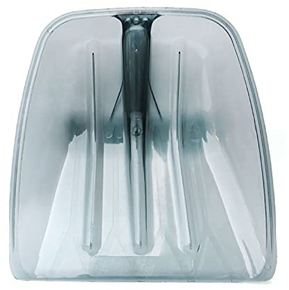 Pelle à Neige, tête de Pelle, pelles carrées avec Manche Droit en Bois, Pelle à Neige en polypropylène Transparent, Robuste et Durable, Forte capacité de Charge, pour allée, Maison, Jardin,