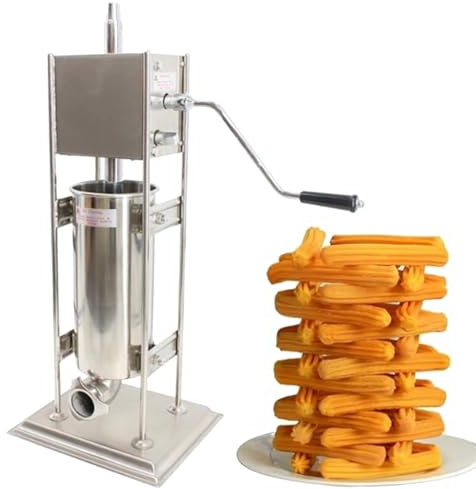 Manual Spanish Doughnuts Fille, Manual Churro Filler Spanish Churro Maker Stainless Steel Donuts Filler Fill Machine, Latin Fruit Machine for Commercial Home