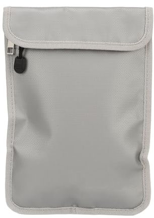 Niiyen, kleine feuerfeste sichere Tasche, Geldaufbewahrung, Organizer, Umschlagbehälter mit zwei Reißverschlüssen für Bargeld, Wertsachen, juristische Akten