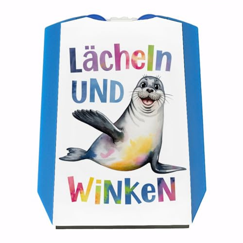 speecheese Seehund Lächeln und Winken Parkscheibe lustiger Parkhelfer mit Spruch - perfekt für Autofahrer