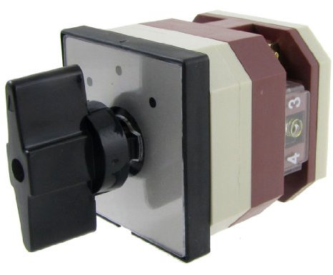 QXSJEDYCH Commutateurs de commutation rotatifs Commutateur de transfert automatique, AC 380 V 220 V ON/OFF/ON 3 positions, commutateurs combinés universels à came rotative Interrupteurs