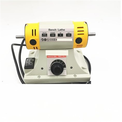 BINGNU Machine à polir 350W, Banc de Bijoux en Jade for Le Travail du Bois, Moteur de Tour, rectifieuse, Tube d'arbre Flexible 0.4-6.5mm