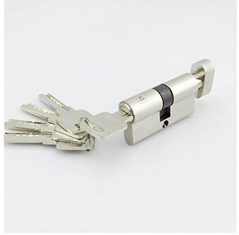 IZHAOGJING Schließzylinder, Zylinderschloss Montage Holztür Türschlösser 60 30-30 mm Sicherheitskupferzylinder Innenraum Griff 5 Stück Brass Key Locking