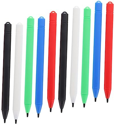 GRIRIW 10 Piezas Lápiz Stylus para Tablet LCD Azul Verde para Dibujo Digital y Aprendizaje Infantil Resistente y Compacto