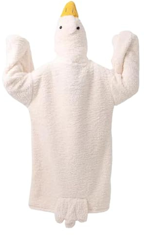 Hailerio Couverture Portative - Pyjama Chaud à Capuche Forme Oie | Pyjama Chaud pour Lecteurs Temps Froid Adultes Téléspectateurs Femmes Casaniers Étudiants Joueurs Détente Hiver Lecture | Tenue