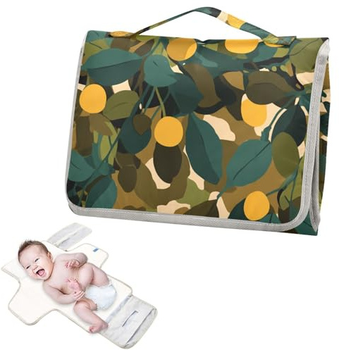 Pannolini riutilizzabili per bambini con tasca in tessuto foglia bronzo mimetico oliva fasciatoio fasciatoio da viaggio per mamme, papà cambiador de pa?ales para Bebes