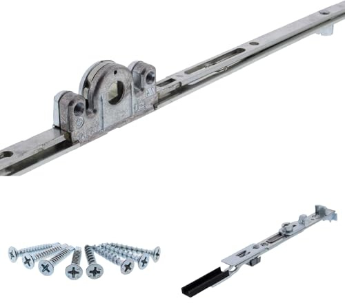 ToniTec Set Siegenia Fenstergetriebe 23 A0089 Gr 120 FFH 1201-1400 mm Griffmaß 590 mm Getriebe mit Kippriegelbauteil und ToniTec Schraubenset