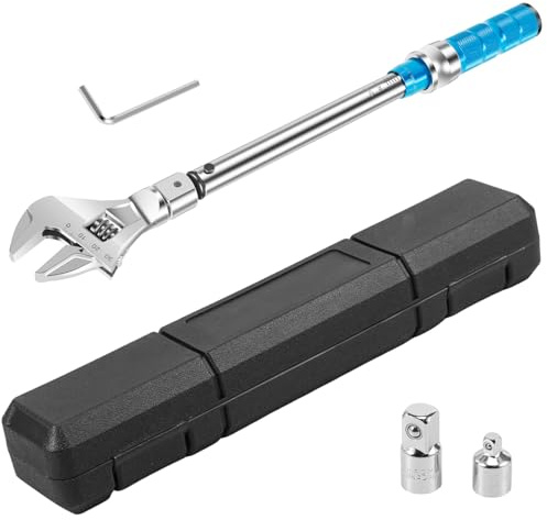 EHJAOOHH Clé dynamométrique 5–60 Nm avec outils d'insertion, incl. tête de clé de 30 mm et adaptateur | ±4 % de précision pour climatiseurs et tuyaux | en acier